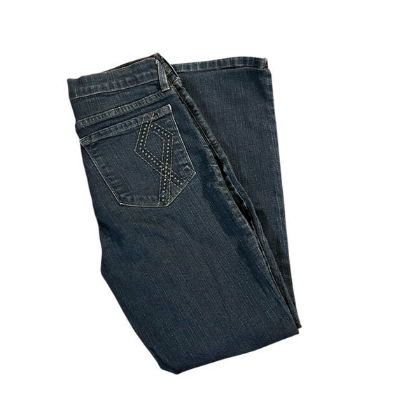 NYDJ Dark Blue Flare Jeans Size 8P - Picture 3 of 7